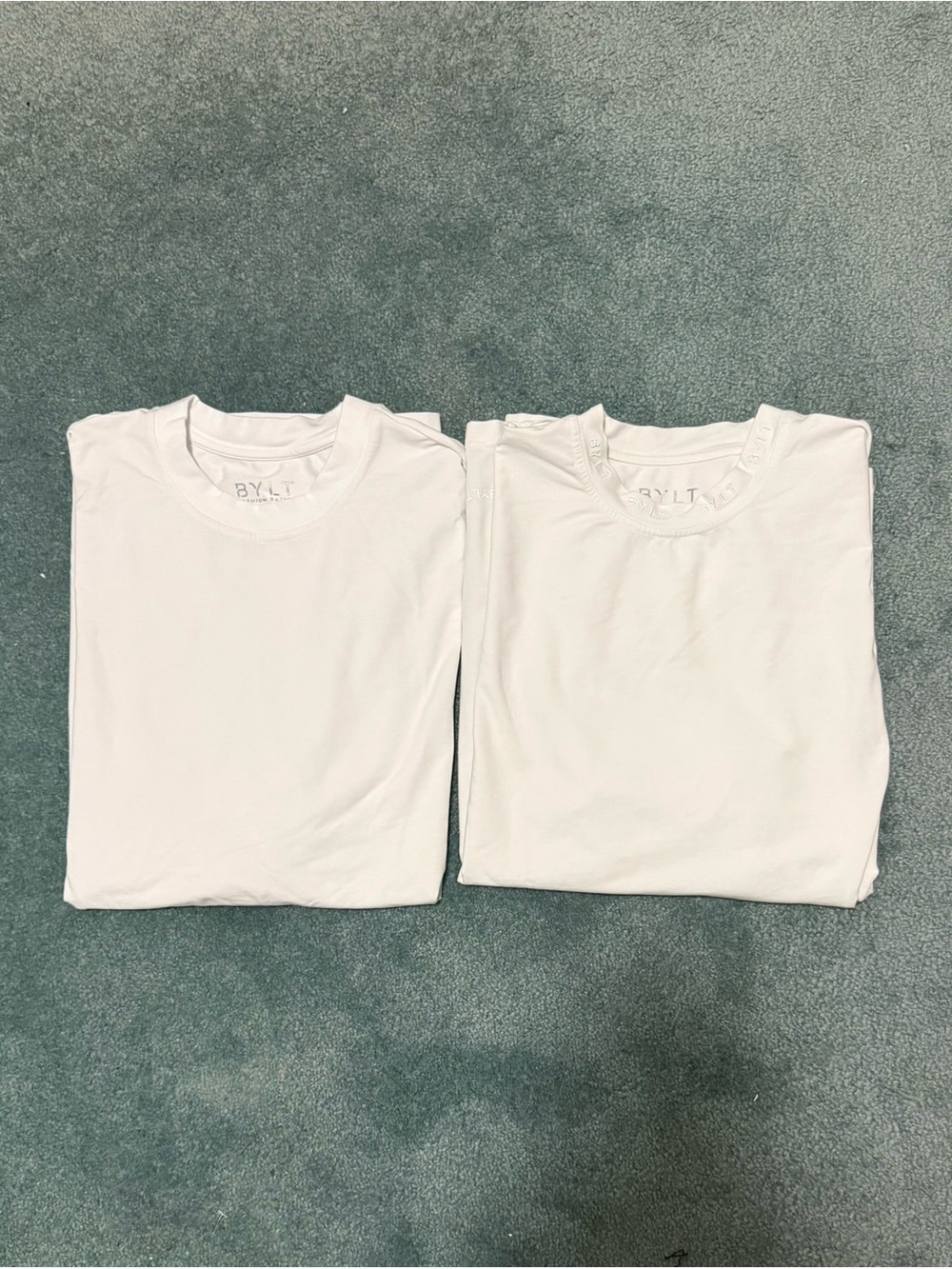 Two BYLT Men’s White Tee Shirts Size XL NWOT